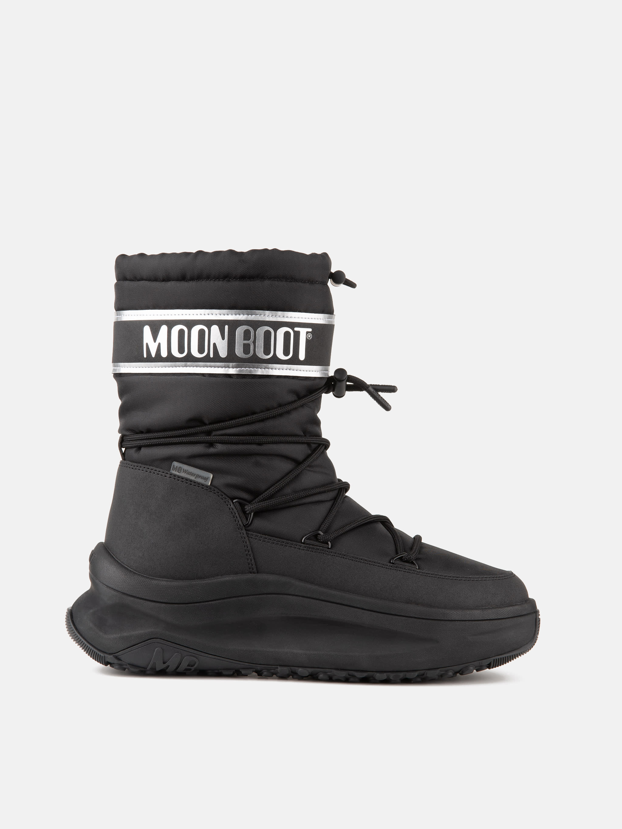 BOTAS POLARES PRETAS E PRATEADAS MOON247