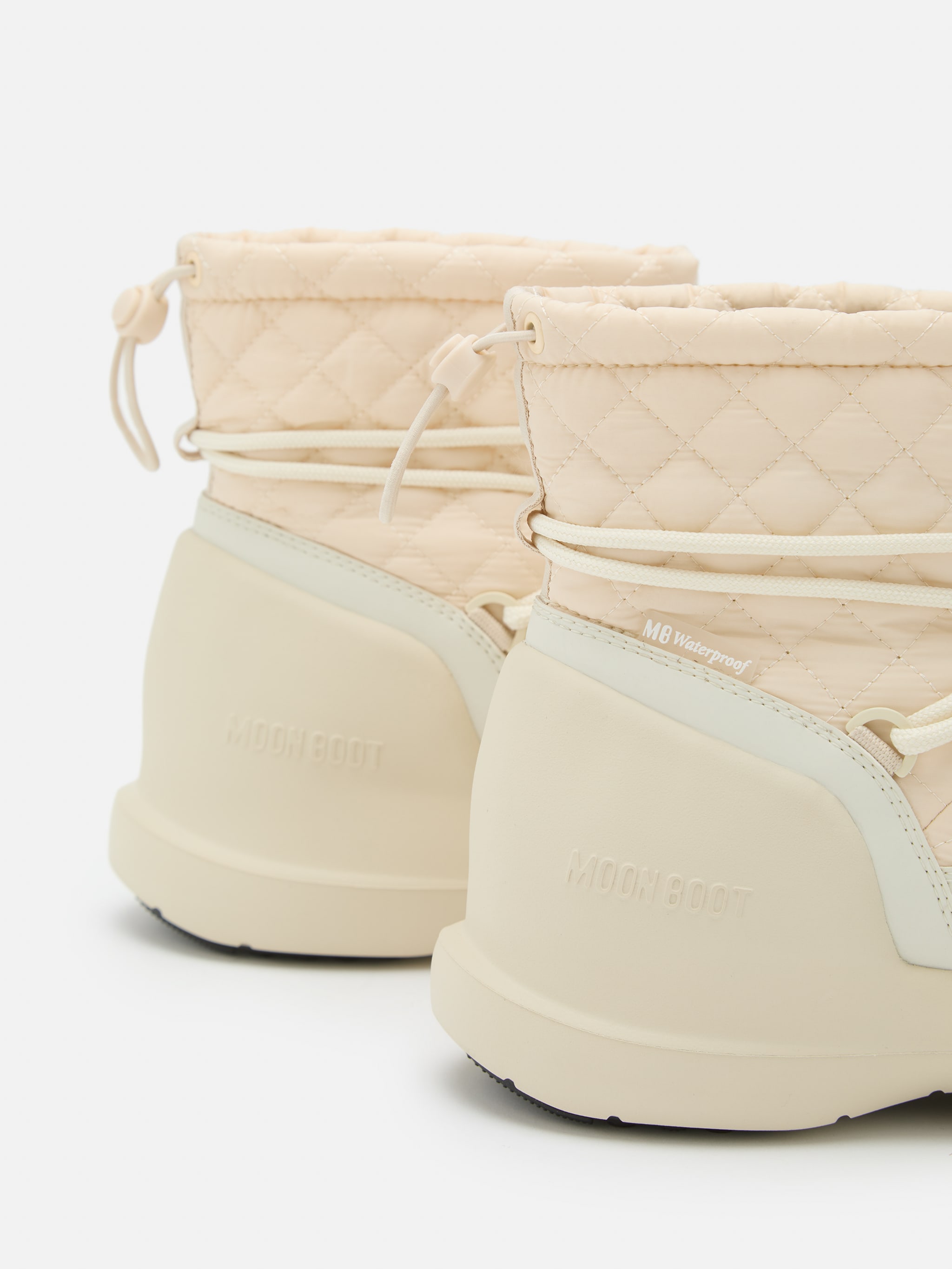 BOTA DE MEZZALUNA MÉDIA CREME ESTAMPADA