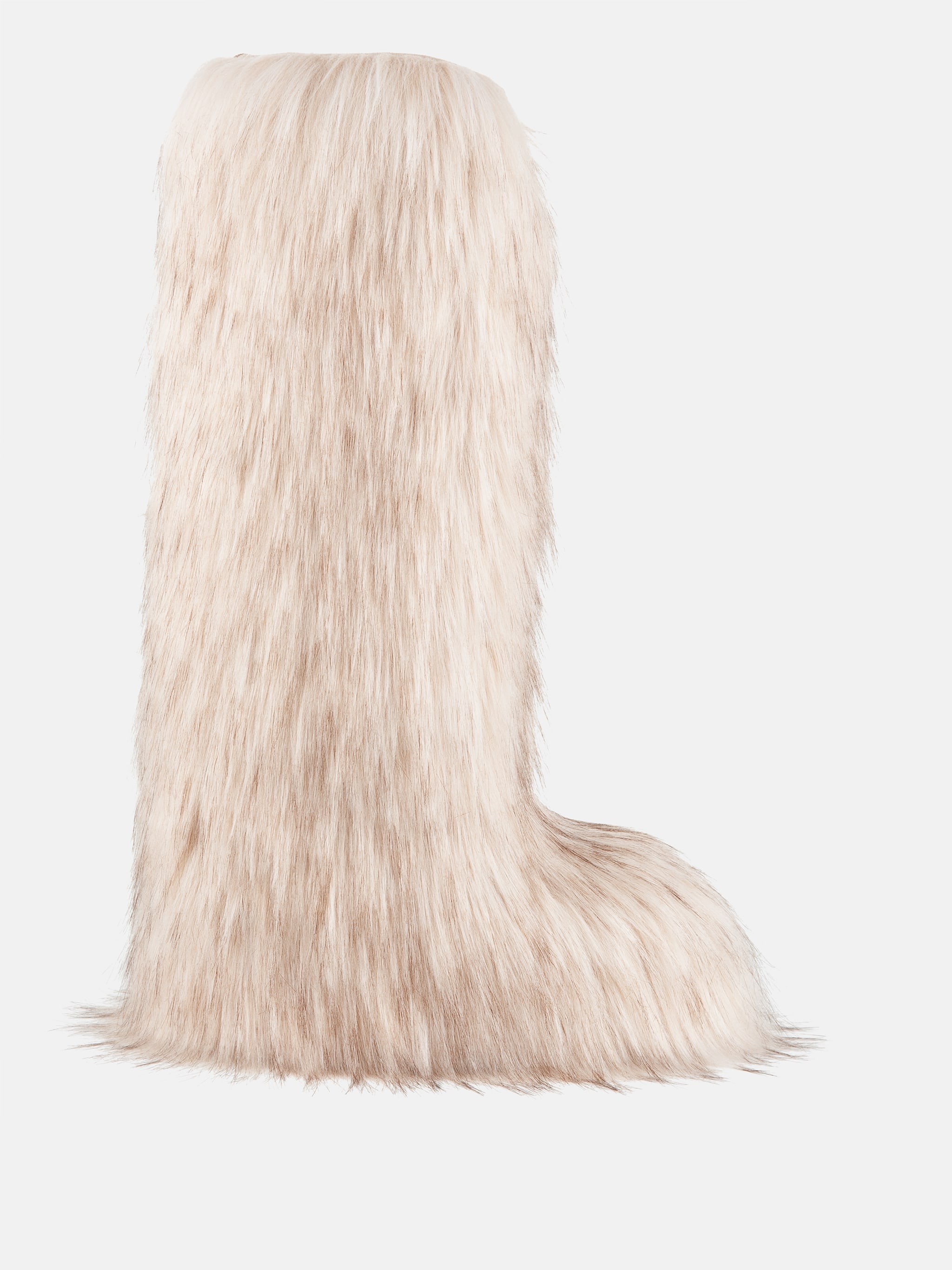 Jacquemus + Moon Boot Icon Yeti High Branco Botas de Pelo Falso