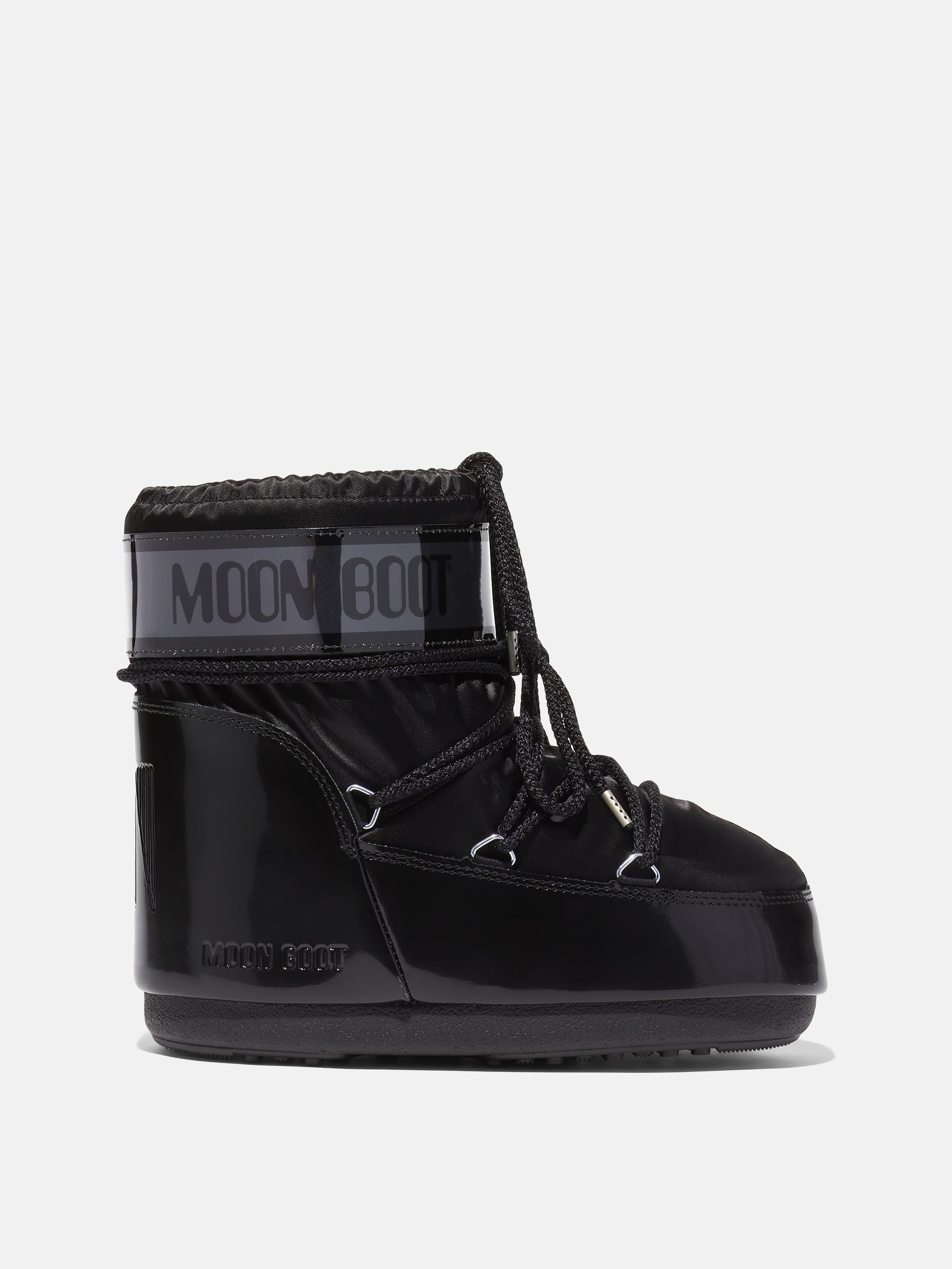 BOTA DE SATIN PRETO ICON LOW GLANCE