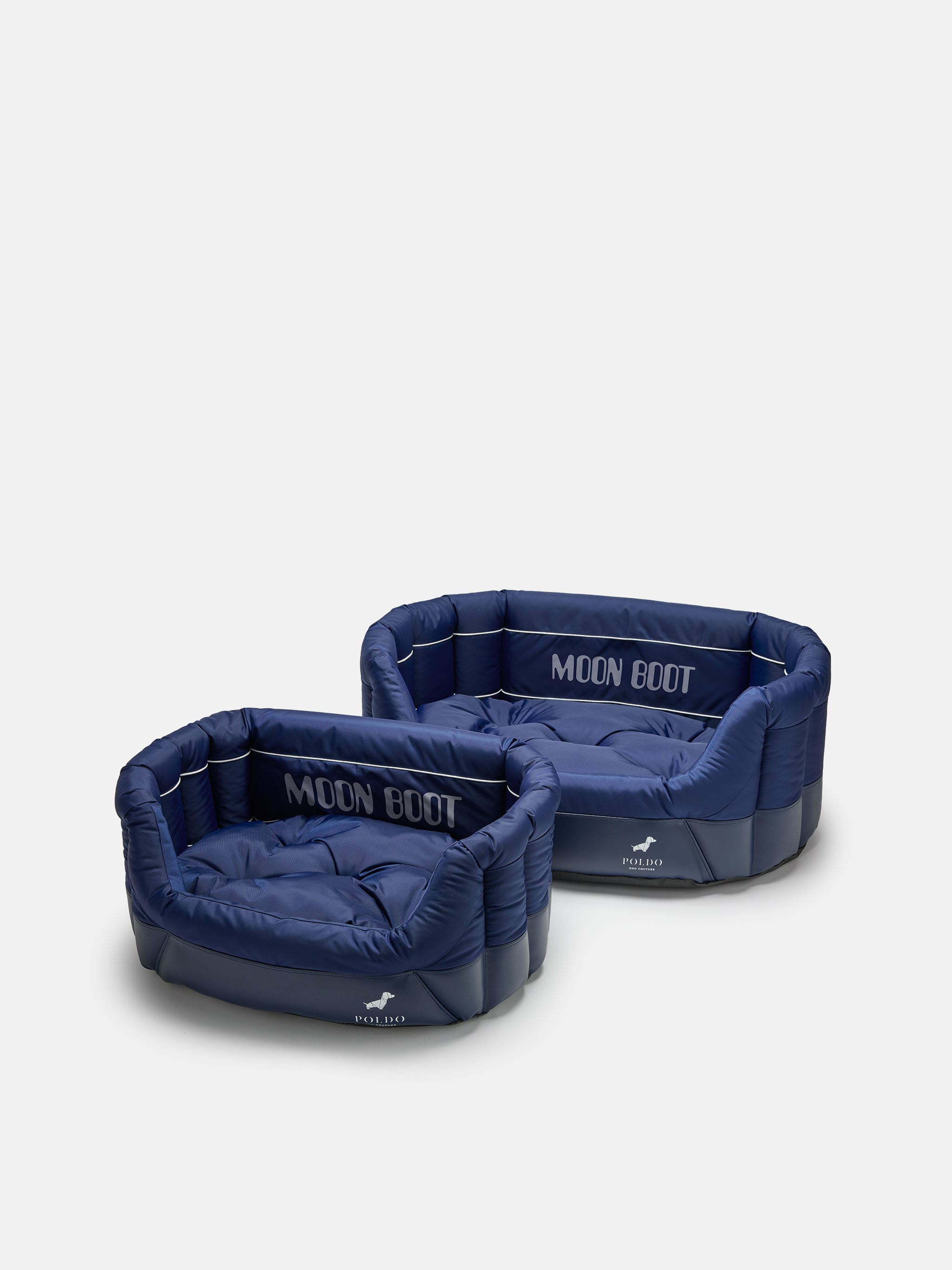 MOON BOOT X POLDO DOG COUTURE CAMA DE CACHORRO FORRADA AZUL