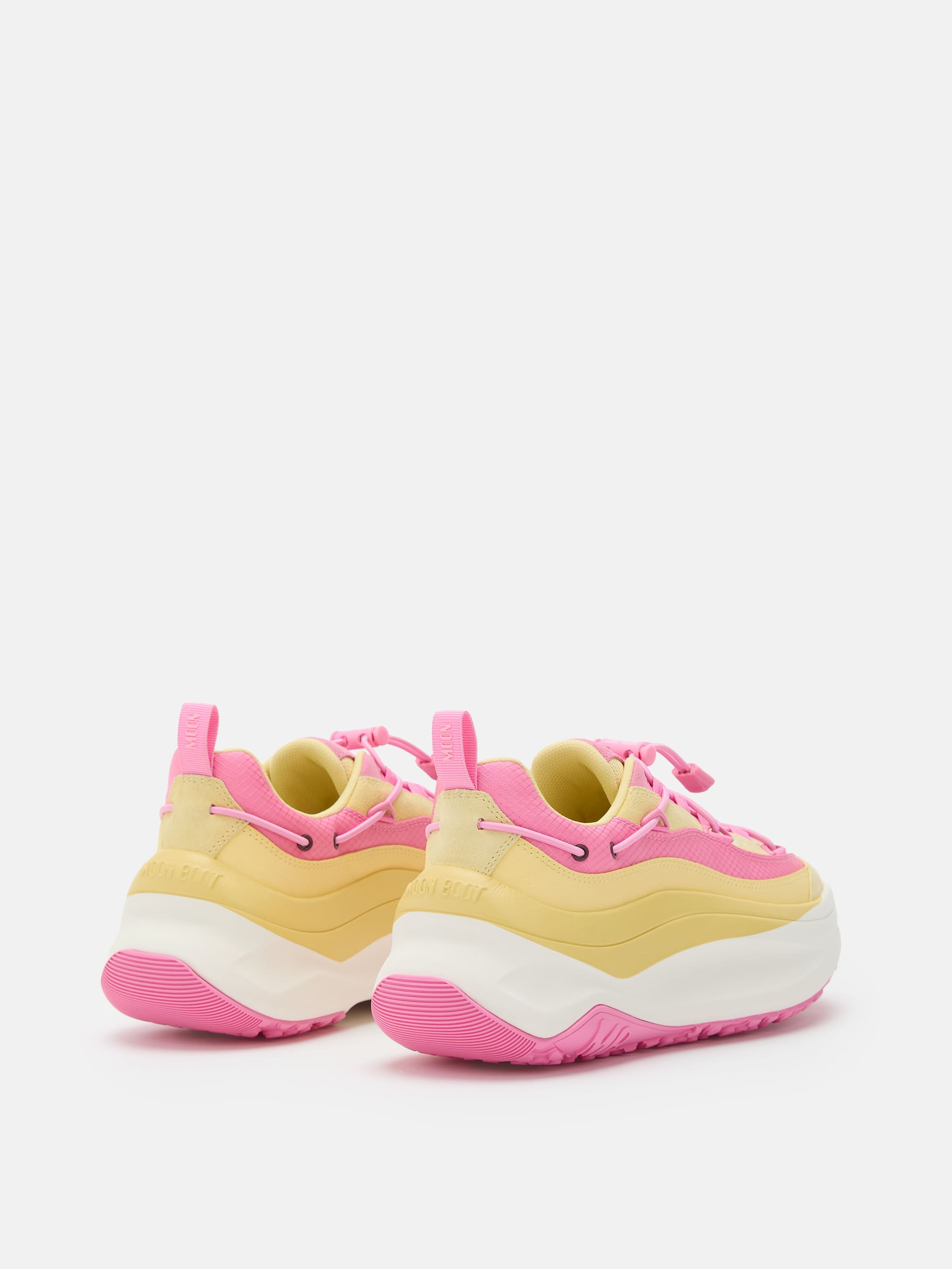 TÊNIS MOON247 XLACE AMARELO E ROSA