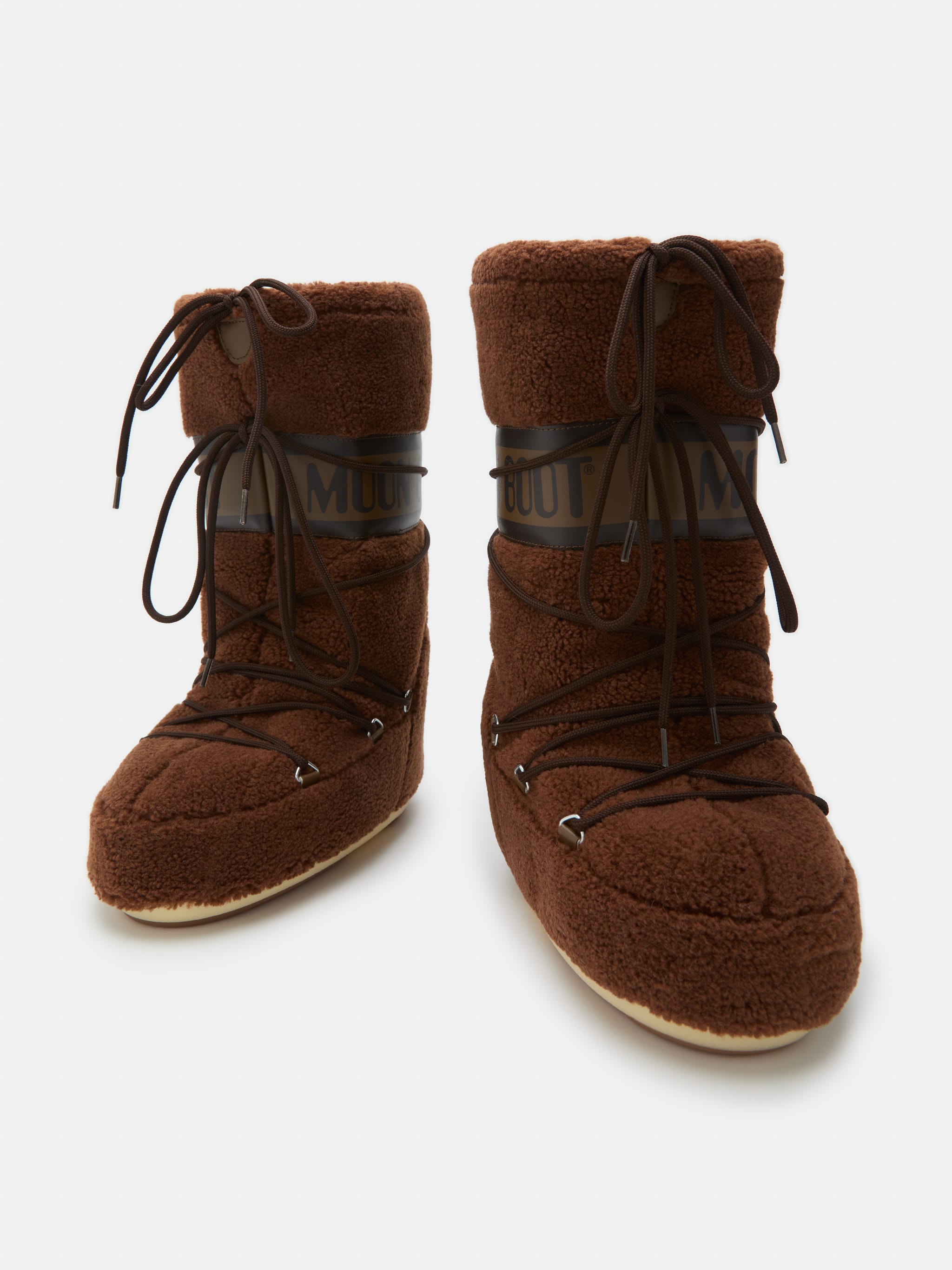 BOTAS DE FLEECE MARROM ICON