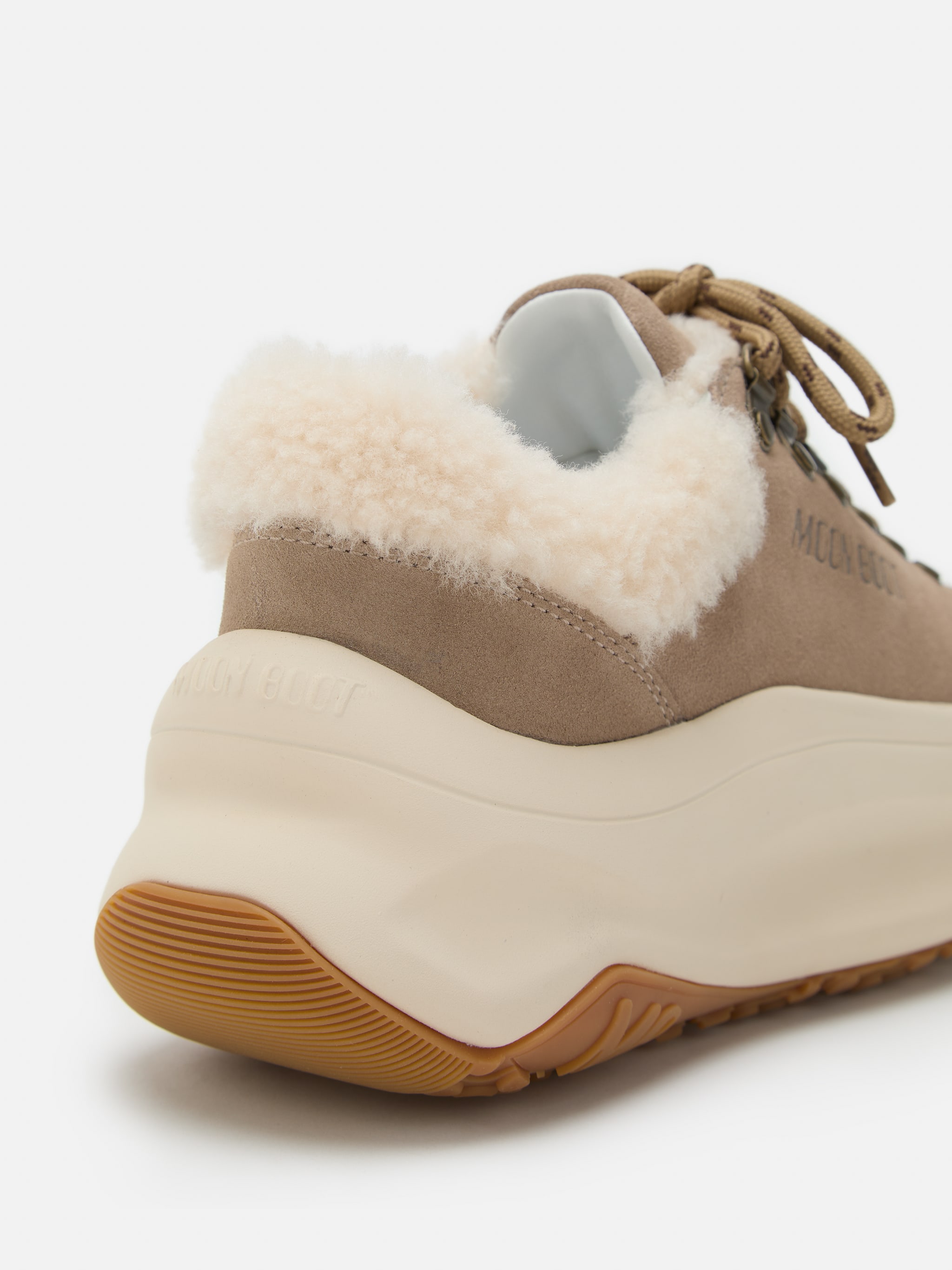 MOON247 CITY BEIGE SNEAKERS COM PELÚCIA