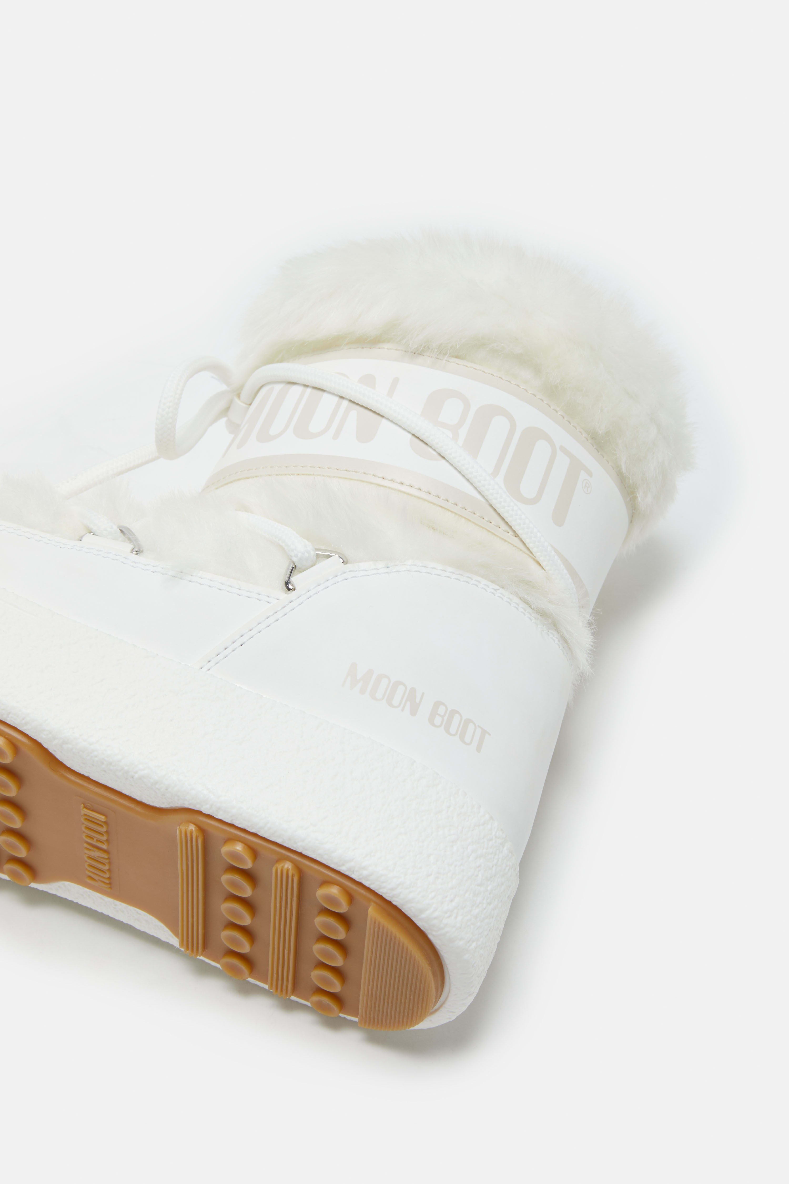 BOTAS BAIXAS LTRACK BRANCAS DE PELE ARTIFICIAL