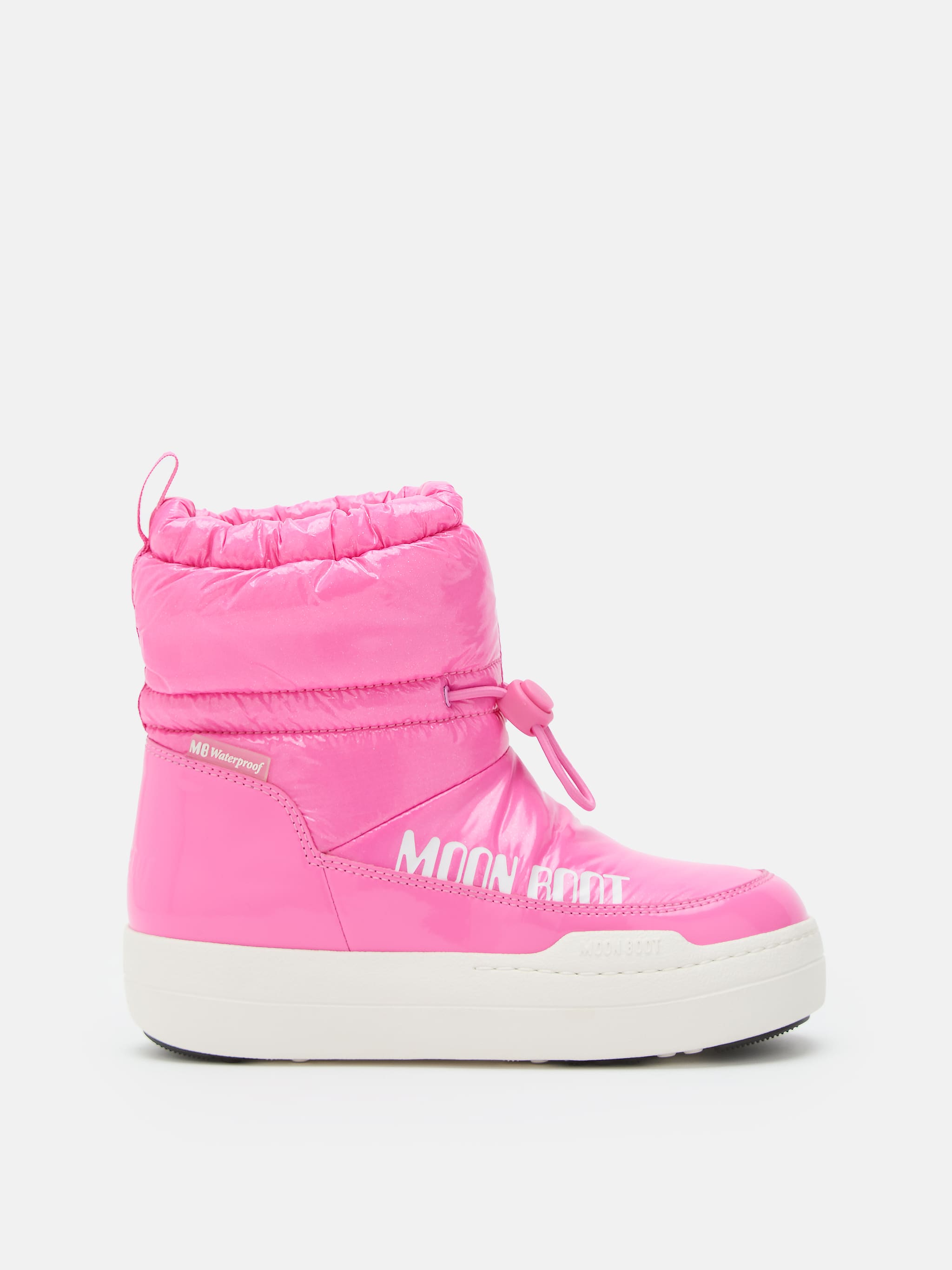 BOTA DE CANO MÉDIO JUNIOR PARK PINK GLITTER