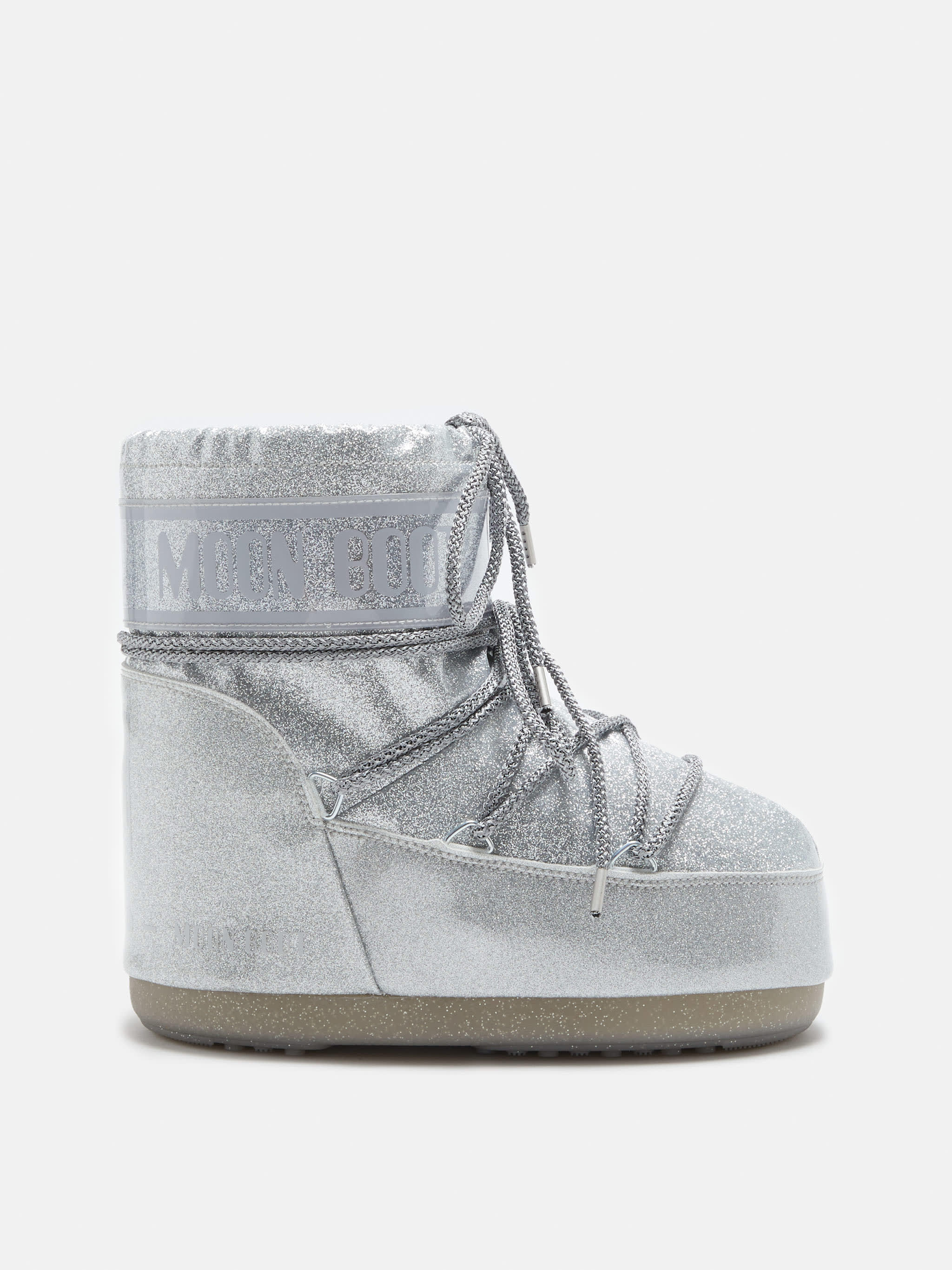 BOTA DE PRATA BRILHOSA ICON BAIXA