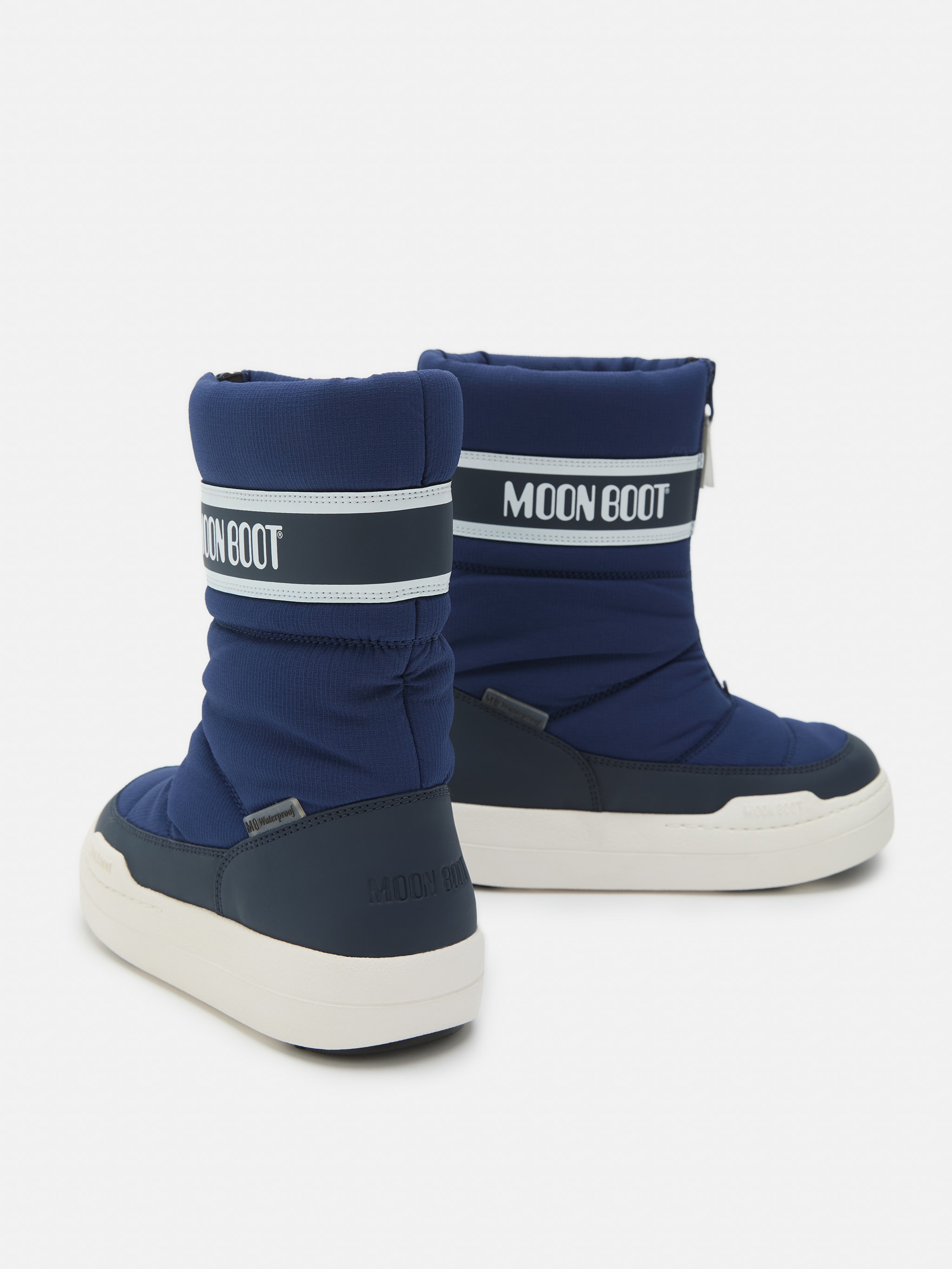 BOTAS ALTAS COM ZÍPER JUNIOR PARK AZUL MARINHO