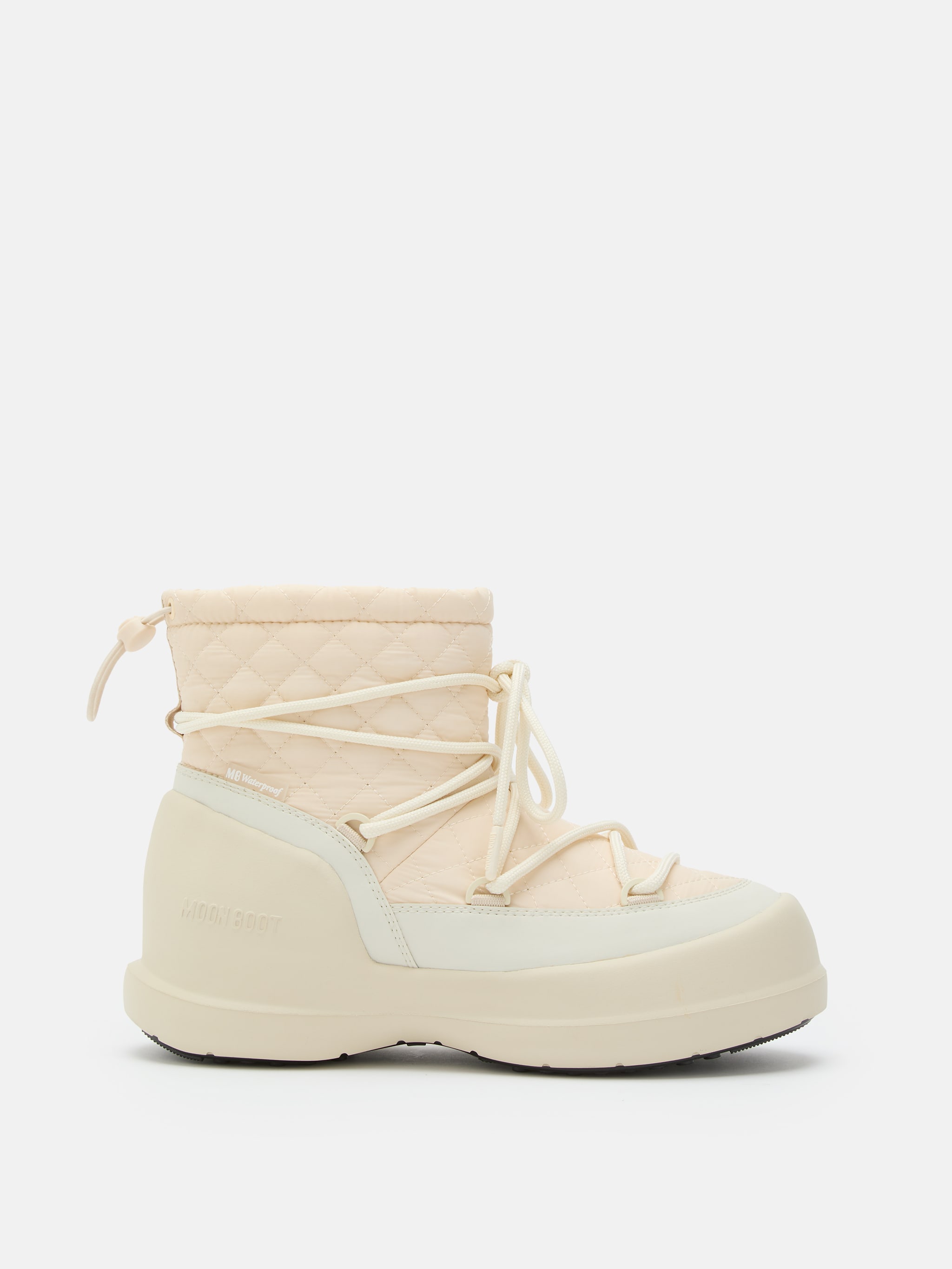 BOTA DE MEZZALUNA MÉDIA CREME ESTAMPADA