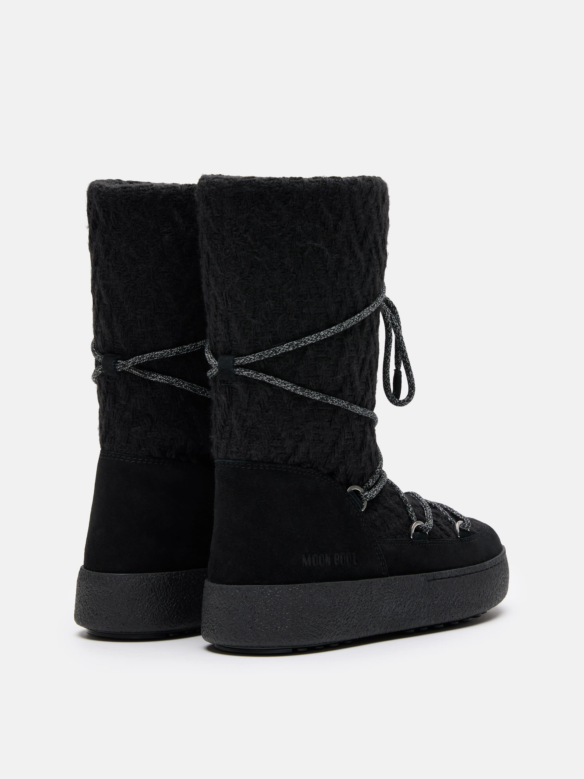 MOON BOOT X GUEST IN RESIDENCE LTRACK BOTAS PRETAS DE MALHA