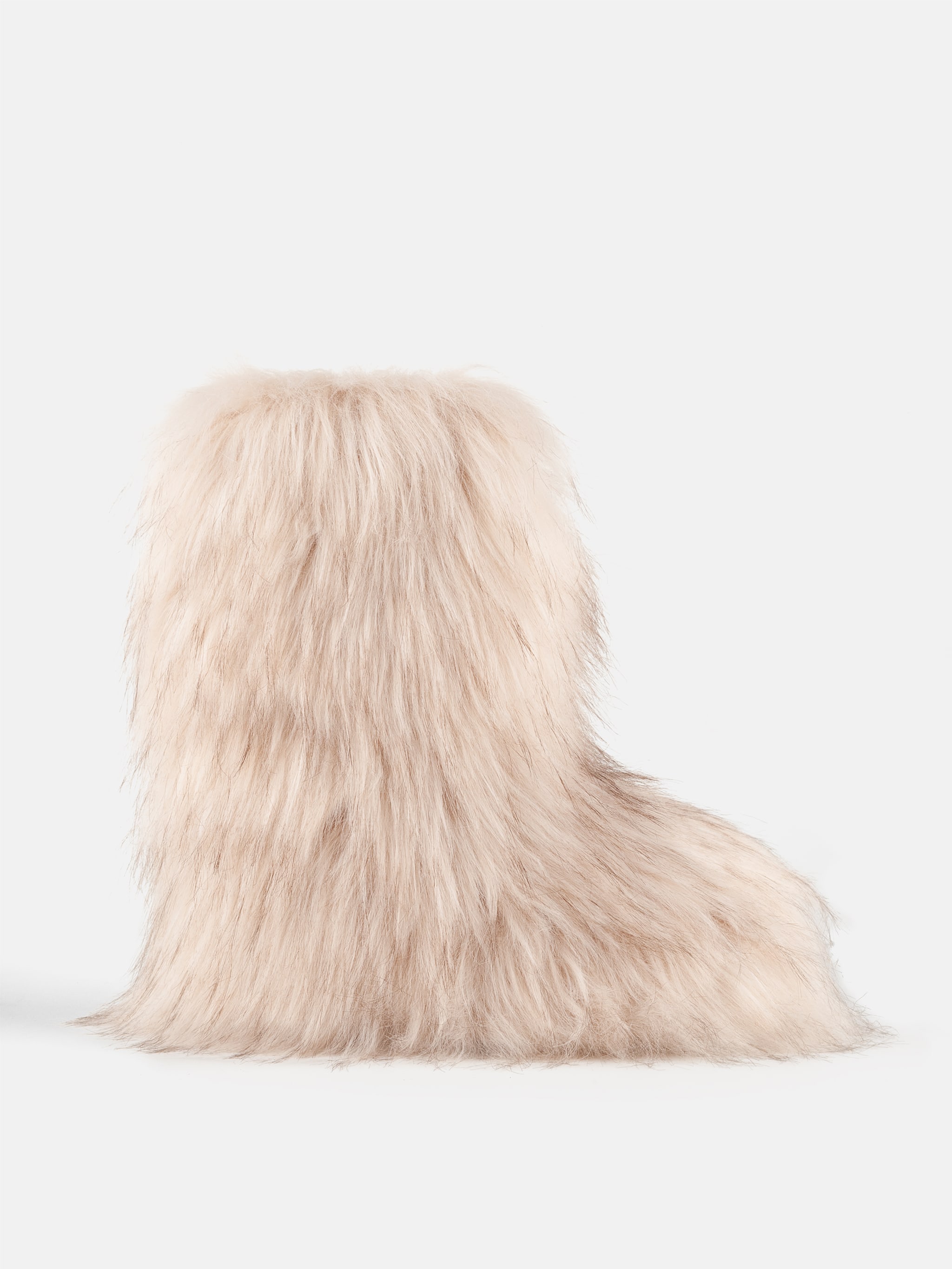 Jacquemus + Moon Boot ICON YETI MID BOTA-CHUTE CREME