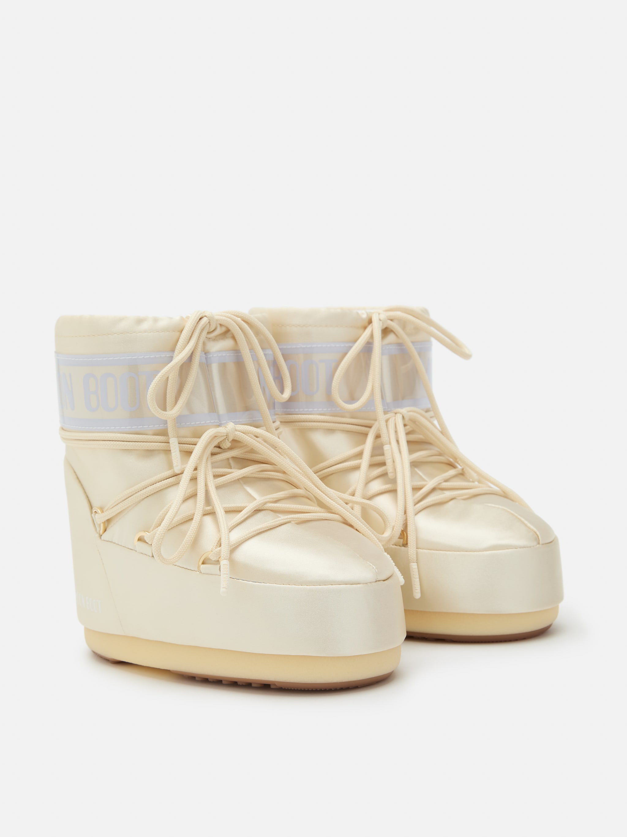 BOTA DE LUNA ICON LOW IVORY PEROLADO