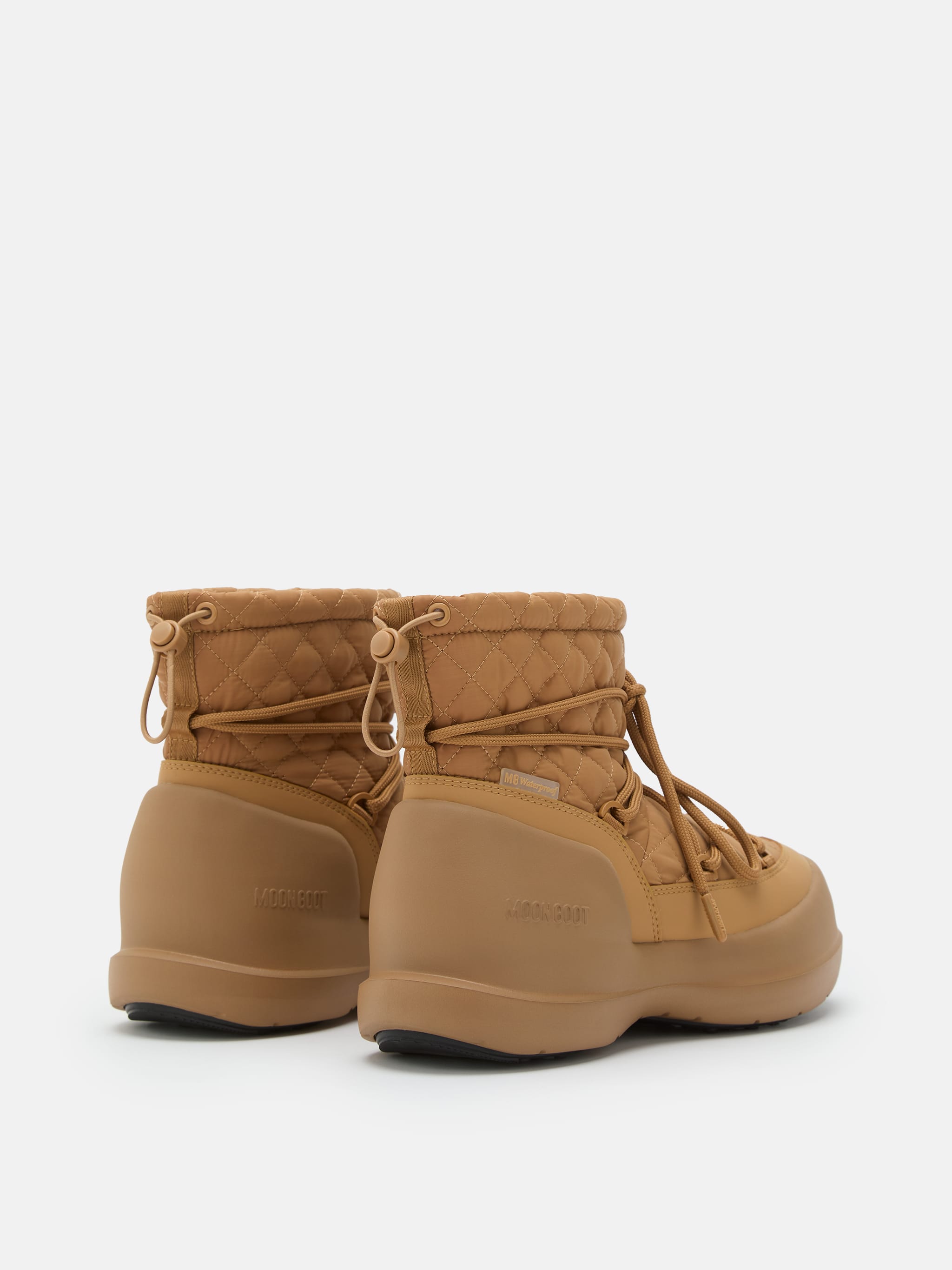 BOTA MEZZALUNA MÉDIA CAMELO ESTAMPADA