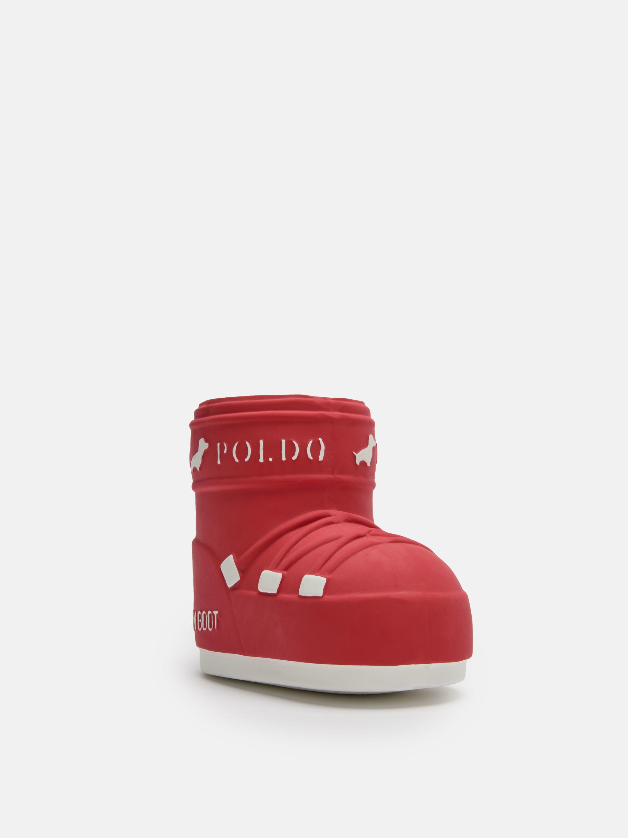 MOON BOOT X POLDO DOG COUTURE BRINCO VERMELHO BRINQUEDO DE CÃO