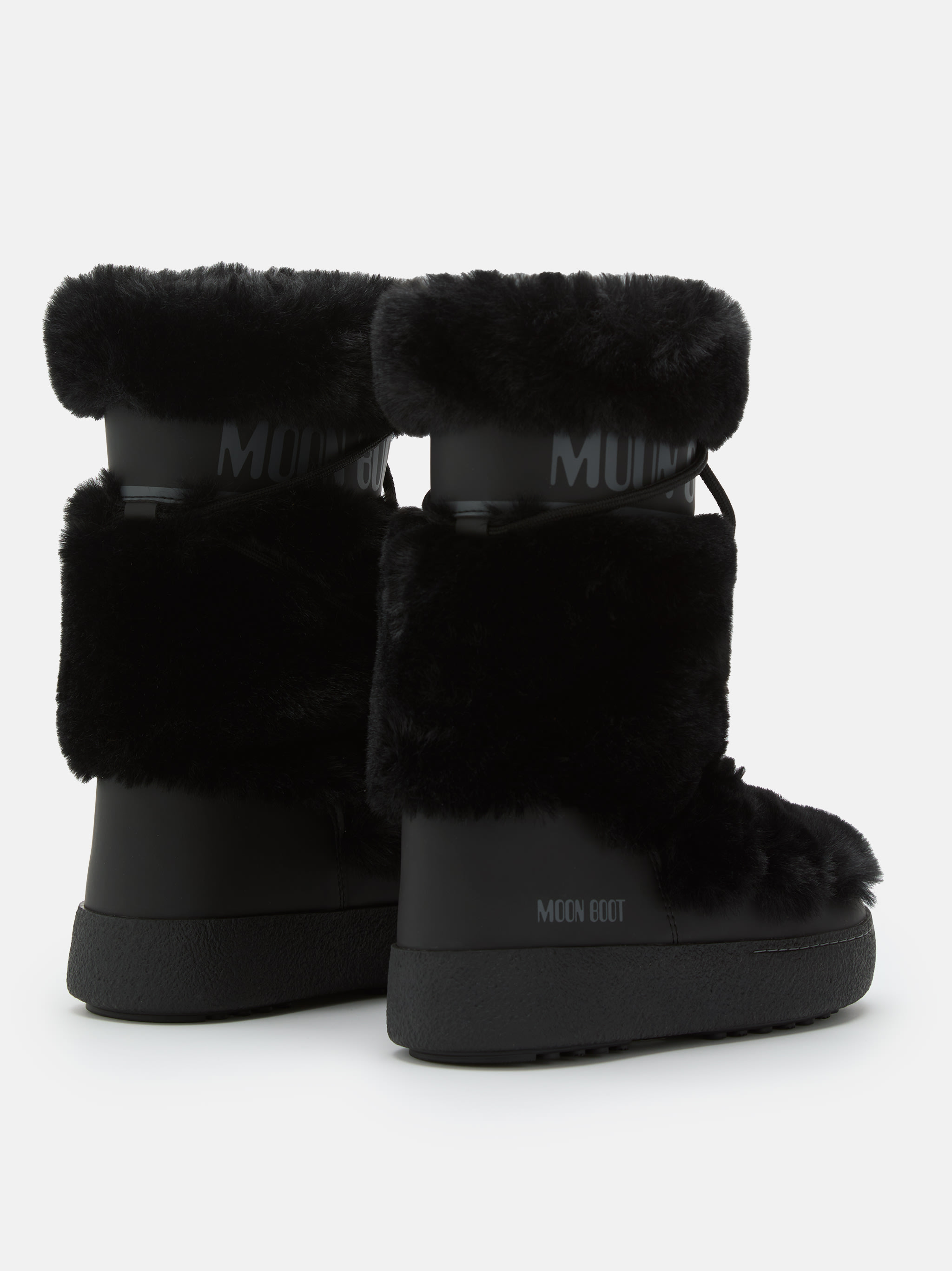 BOTAS ALTAS DE PELE FALSA PRETA LTRACK