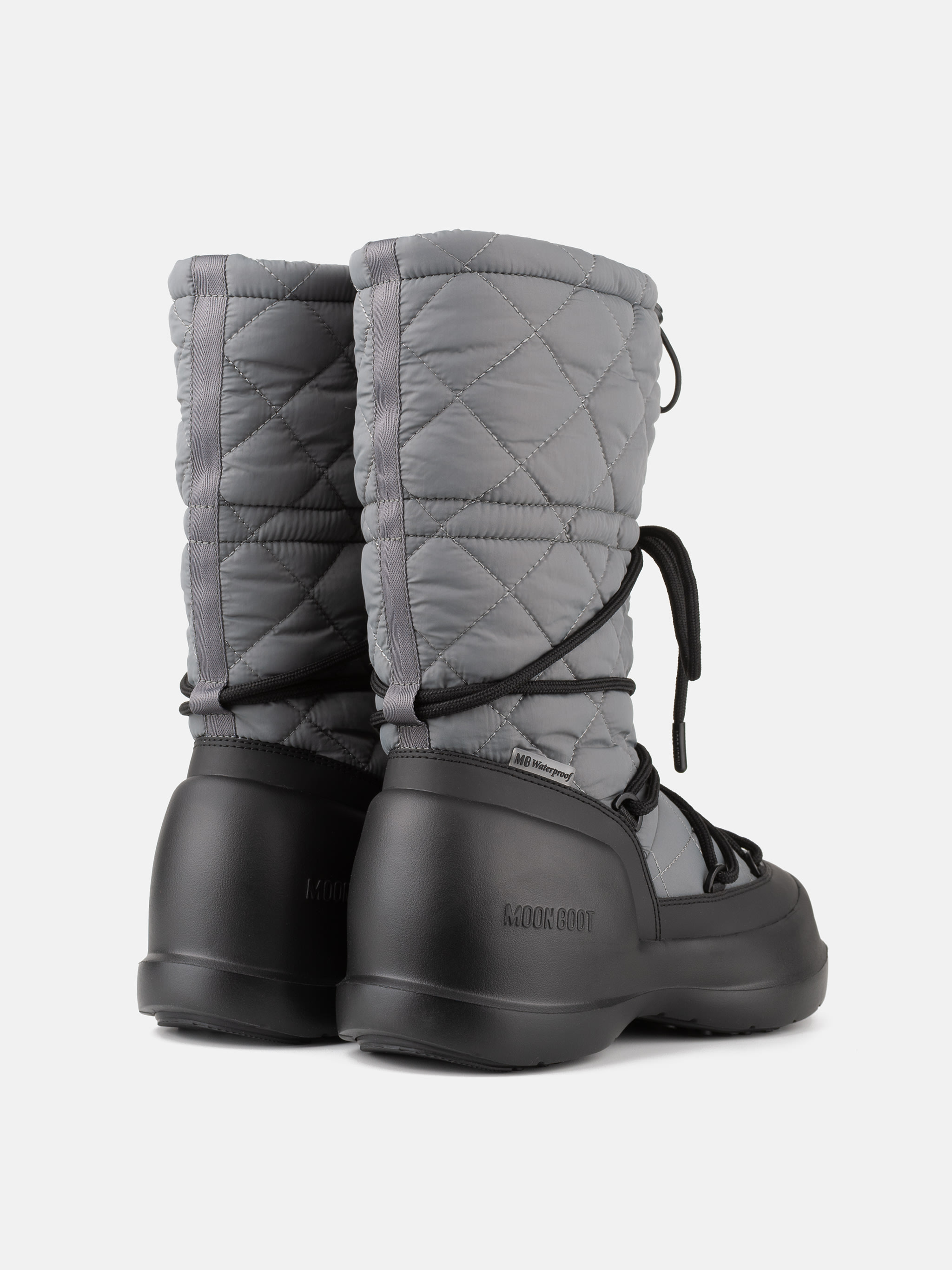 BOTA DE CANO ALTO ESTAMPADA CINZA MEZZALUNA