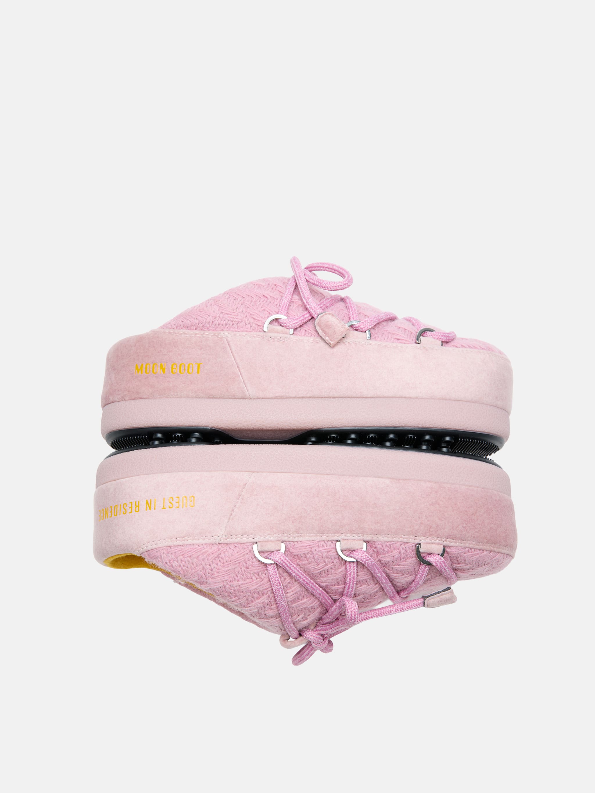 MOON BOOT X GUEST IN RESIDENCE EVX MULES DE MALHA ROSA
