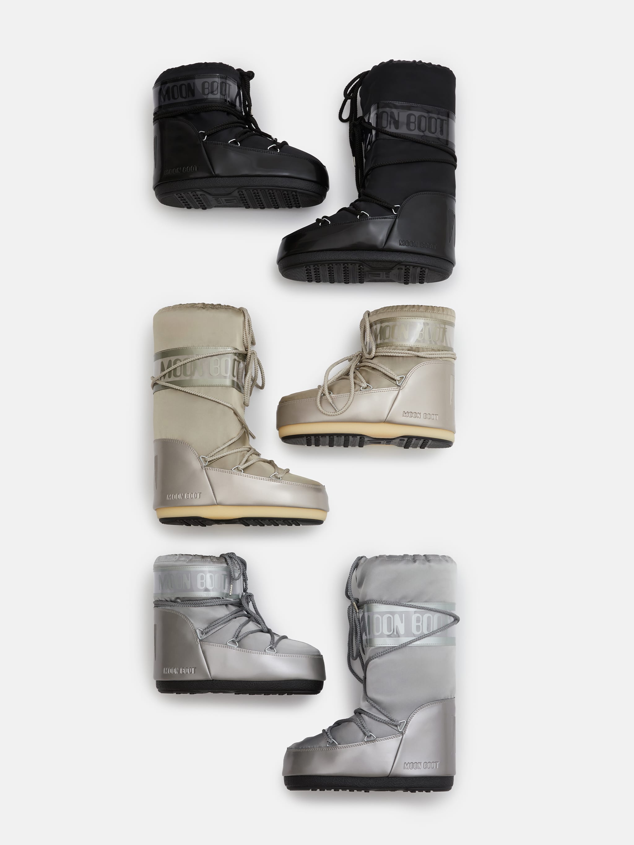 BOTA DE SATIN PRETO ICON LOW GLANCE