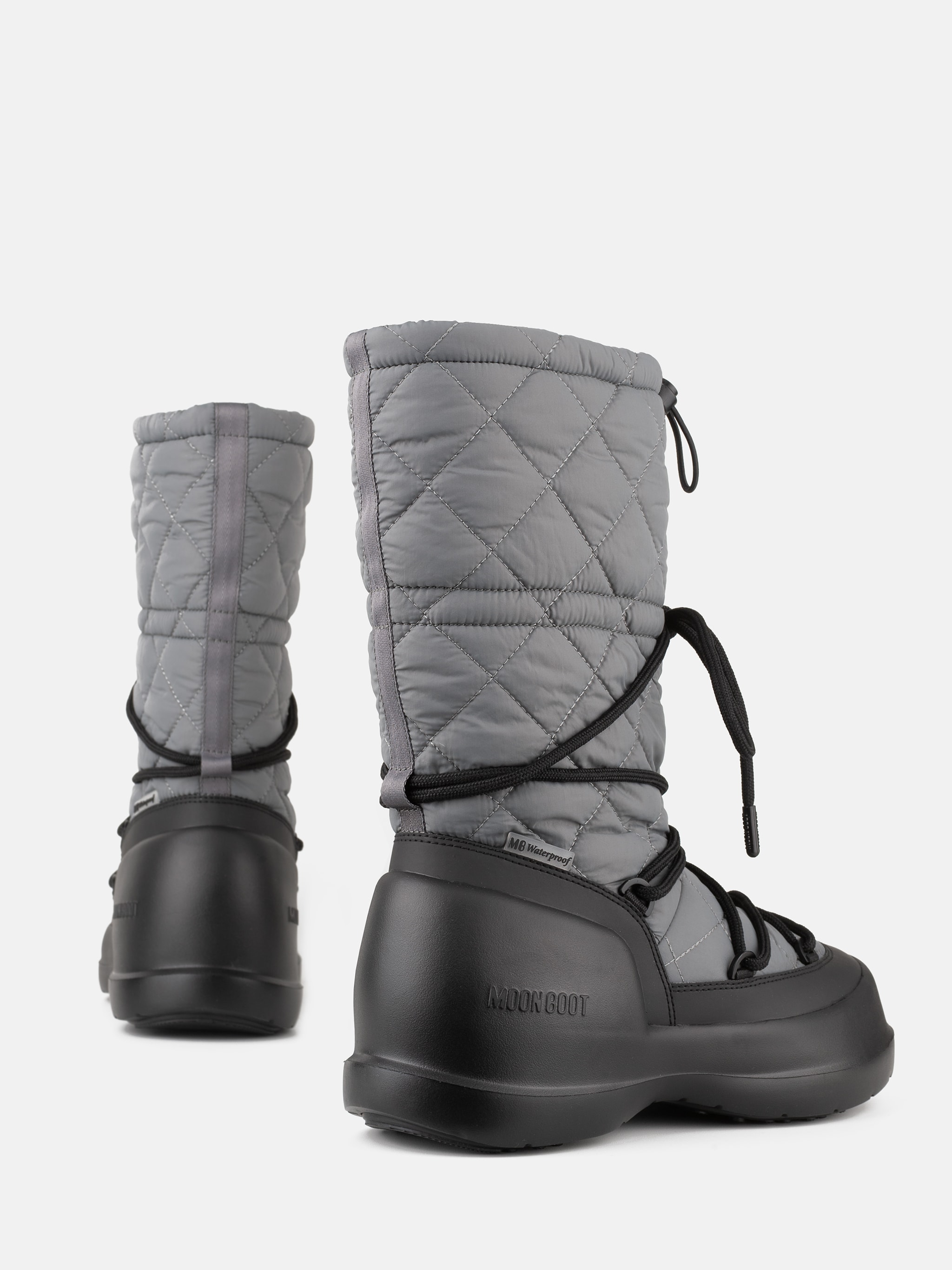 BOTA DE CANO ALTO ESTAMPADA CINZA MEZZALUNA